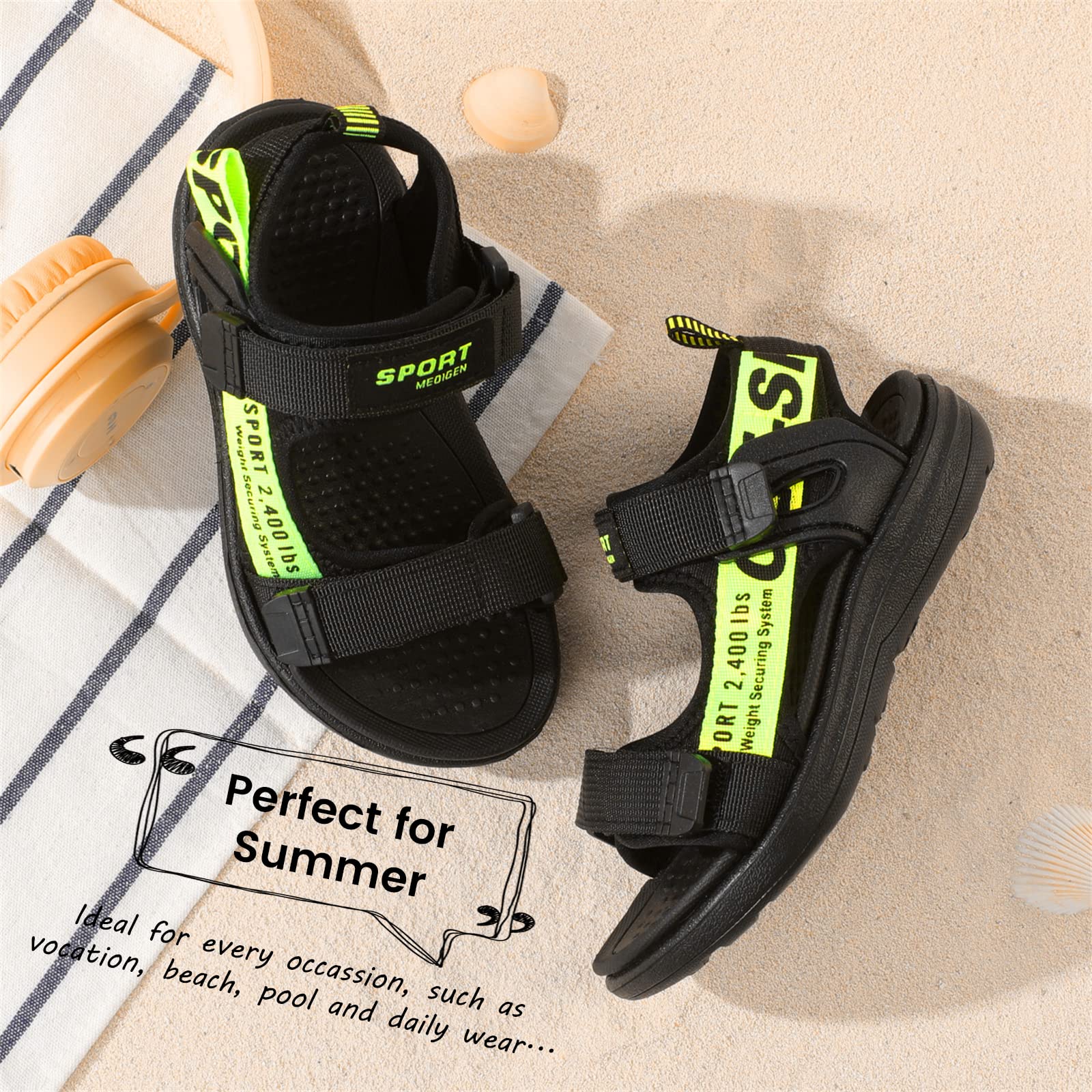 **PATPAT Boys & Girls Water Sandals – Comfortable & Stylish Toddler Summer Shoes for Little & Big Kids – Perfect for Beach, Pool, and Outdoor Play**