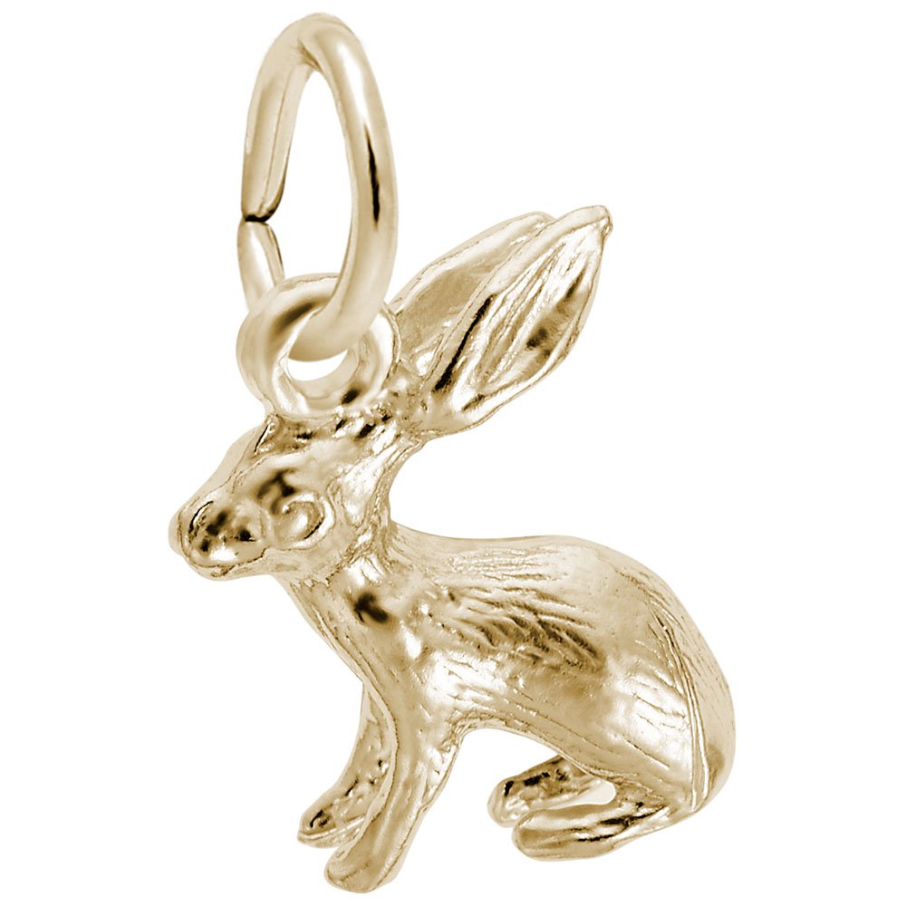Cute Bunny Charm for Jewelry Making - Sterling Silver or Gold Plated Pendant for Bracelets, Necklaces & DIY Crafting - Perfect for Gifts, Fashion Accessories & Handmade Jewelry Designs