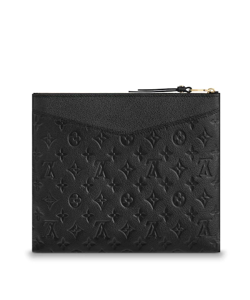 Louis Vuitton LV Daily Pouch Monogram Empreinte Leather Crossbody Bag Black - Perfect for Work, Travel & Everyday Use