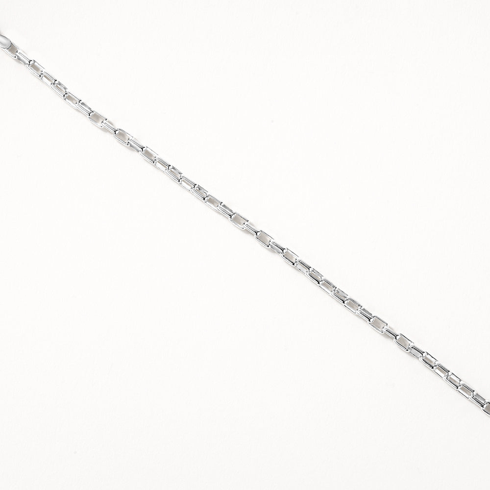 Silver Box Paperclip Chain Necklace for Women - Trendy Layered Jewelry for Everyday Wear, Office & Date Night