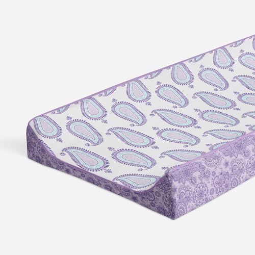 Lilac/Purple/Aqua Paisley