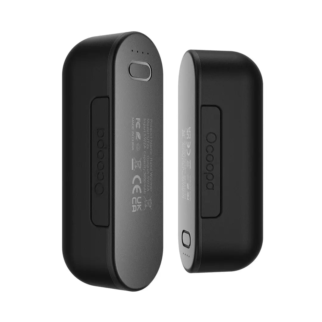 Ocoopa UT2s Rechargeable Hand Warmer & 5200mAh Power Bank - Portable USB Heater for Winter Outdoor Activities, Camping, Hiking, and Cold Weather Use