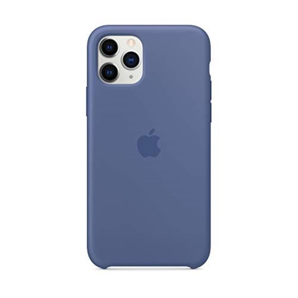 Apple iPhone 11 Pro Case - Premium Slim Fit Silicone Cover in Linen Blue | Wireless Charging Compatible | Shockproof Protection for Everyday Use, Work & Travel