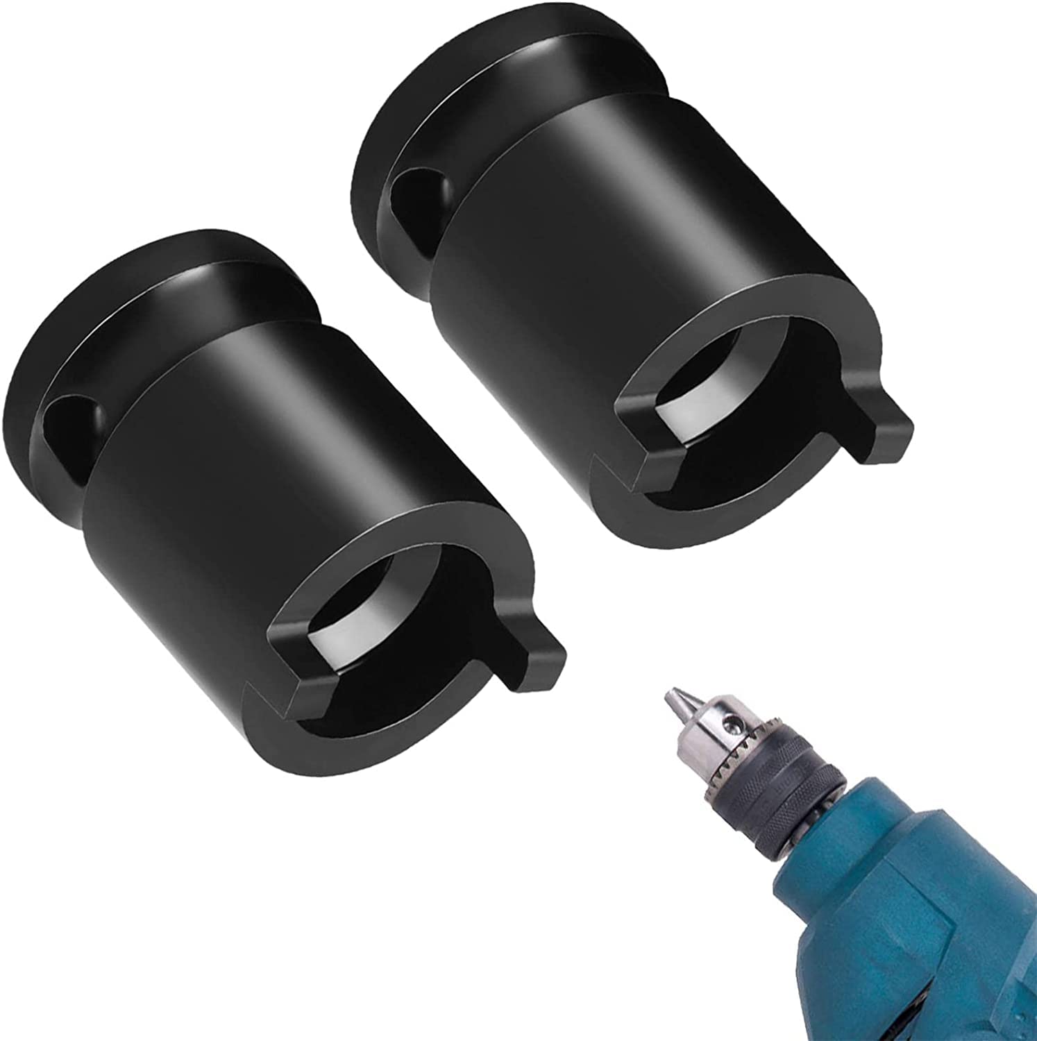 Angle Grinder Socket Wrench Set - 2PC Manual Electric Wrench Sleeve Adapter for Ratchet Wrenches & Adjustable Detachable Tools | Perfect for Automotive Repair, DIY Projects & Mechanical Maintenance