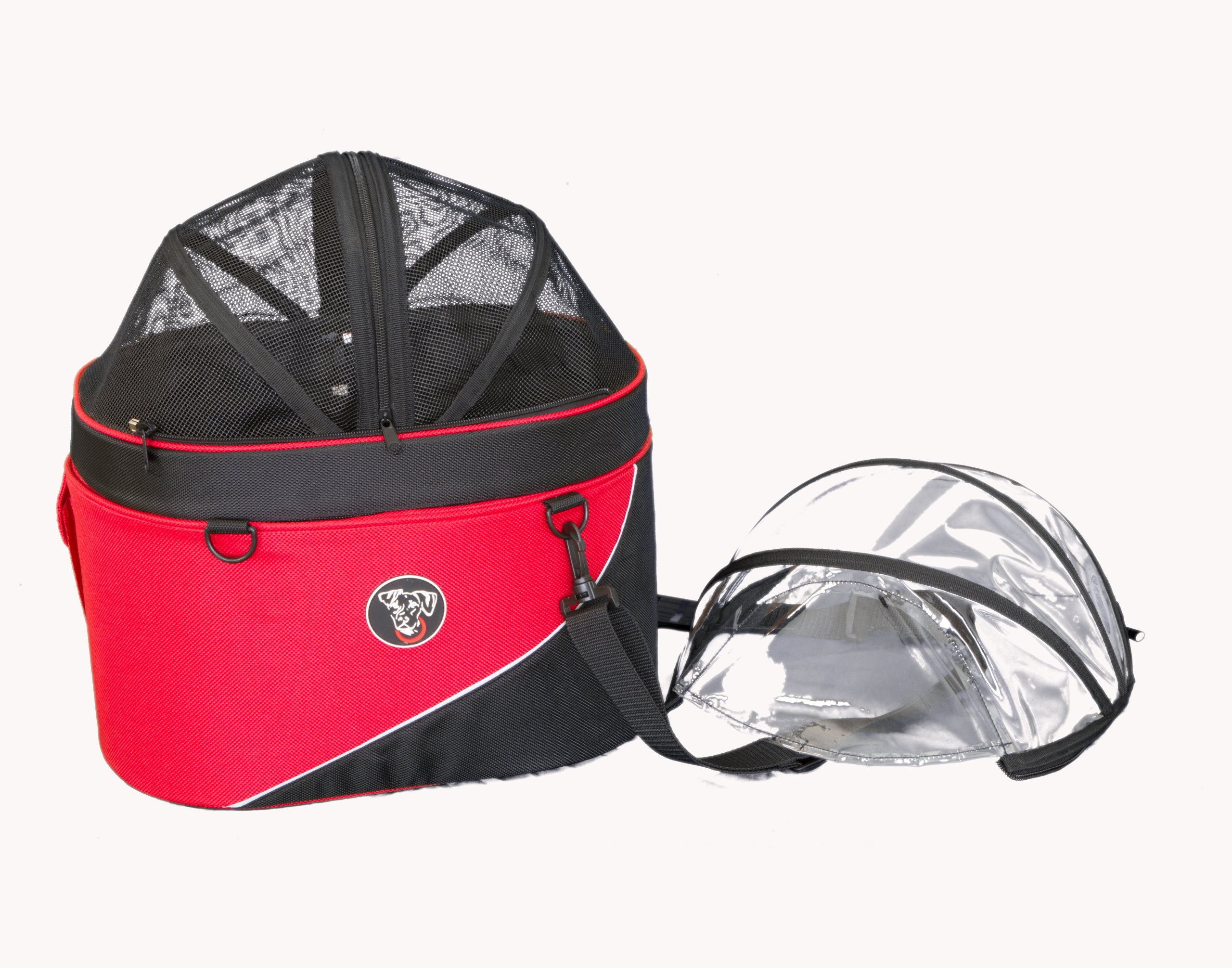 Pet Bike Basket for Dogs & Cats - Red Waterproof & Durable Cocoon Carrier - Perfect for Cycling, Commuting & Outdoor Adventures
