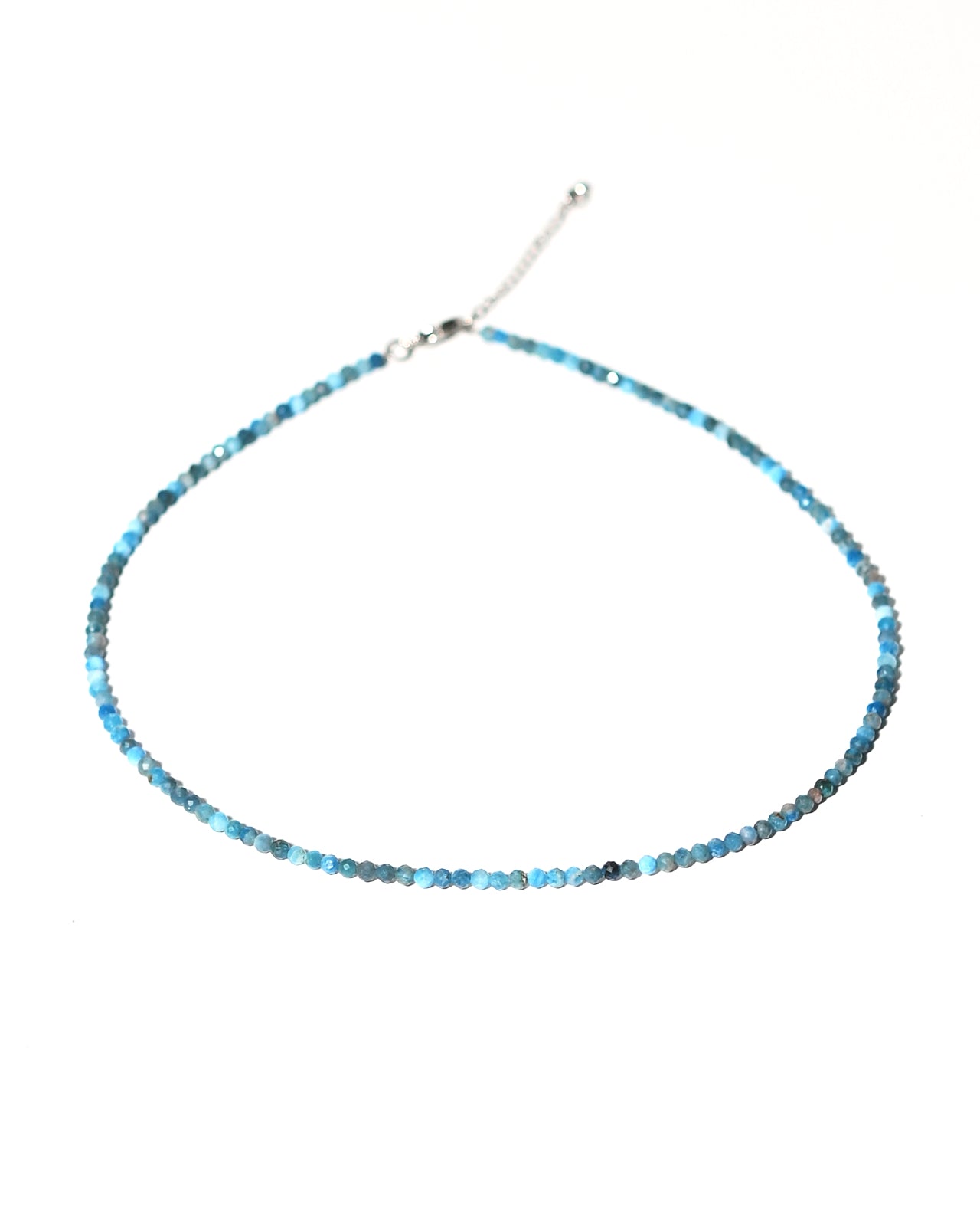 Blue Apatite Necklace for Women - Healing Crystal Jewelry for Chakra Balancing & Positive Energy - Perfect for Meditation, Yoga & Spiritual Gifts