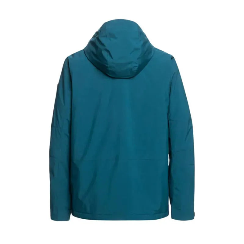 Quiksilver Mission Solid Blue Petrol Snow Jacket - Waterproof & Insulated Winter Coat for Skiing, Snowboarding & Outdoor Adventures