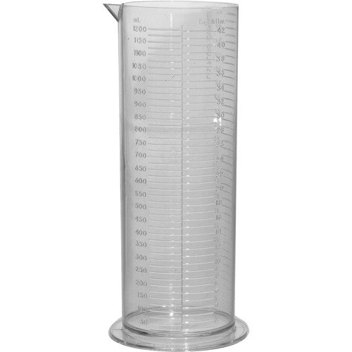 Paterson Film Developing Measuring Graduate - 1000ml Plastic Graduated Cylinder for Darkroom Photography & Chemistry Labs | Precise Liquid Measurement for Film Processing & Science Experiments
