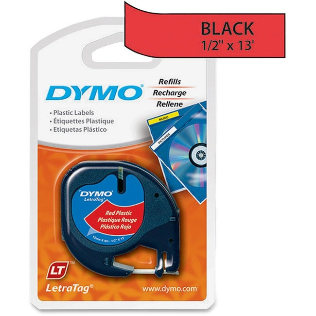 1/2 Inch (12mm) Plastic Letratag Tape NWL 91333 - Durable Labeling Solution for Office, Warehouse & Industrial Organization