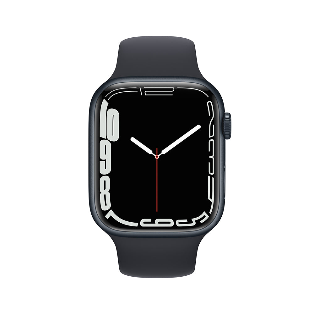 Apple Watch Series 7 45mm GPS + Cellular Aluminum Case with Sport Band - Perfect for Fitness Tracking, Calls & Smart Notifications