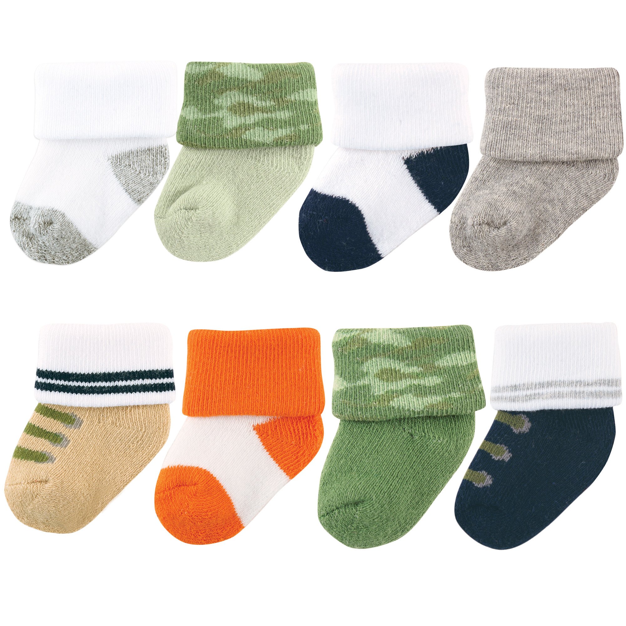 Luvable Friends Soft Terry Cloth Baby Socks for Newborns & Infants - Perfect for Playtime, Nursery & Photo Shoots