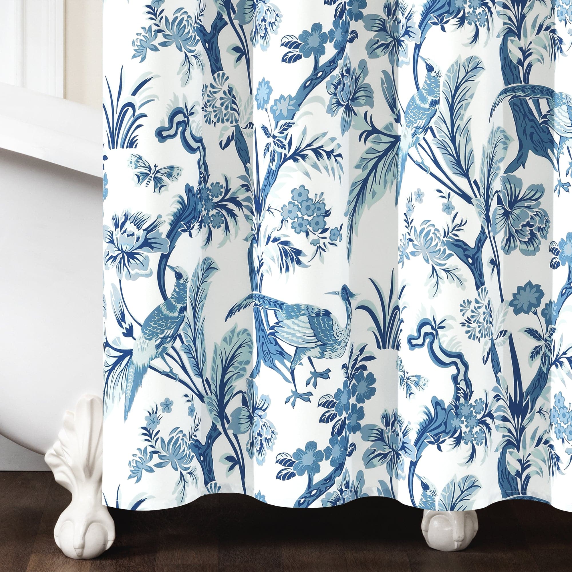 Dolores Waterproof Fabric Shower Curtain with Hooks - Elegant Bathroom Decor for Modern Homes & Apartments