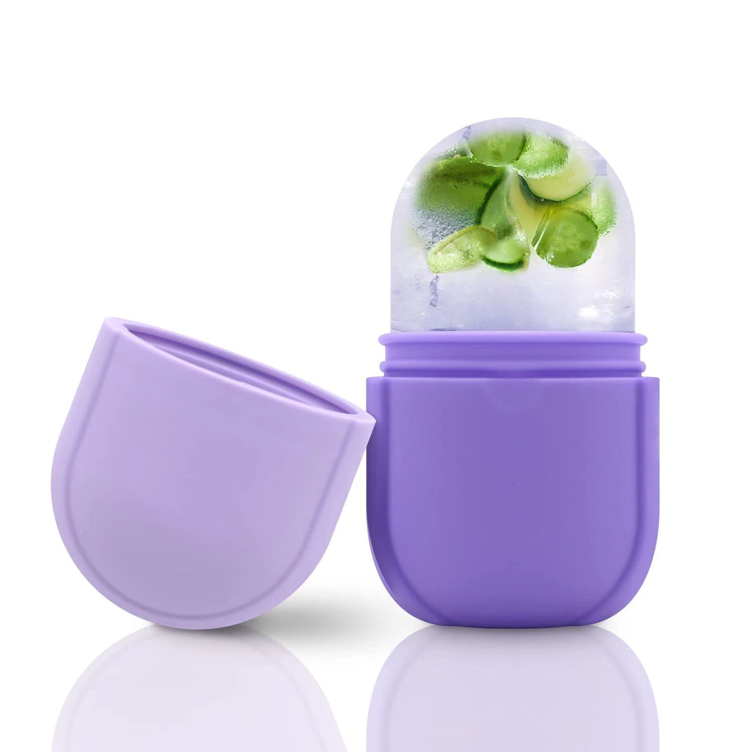 Ice Face Roller & Silicone Facial Cube for Dark Circle Removal | Cooling Neck Massager & Beauty Skin Care Tool | Perfect for Morning Routine & Post-Workout Relaxation