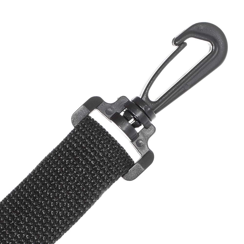 Paracord Planet Black Plastic Swivel Snap Hooks - 360 Degree Rotating Heavy Duty Carabiner Clips for Bags, Straps, Backpacks, Keychains & Outdoor Gear