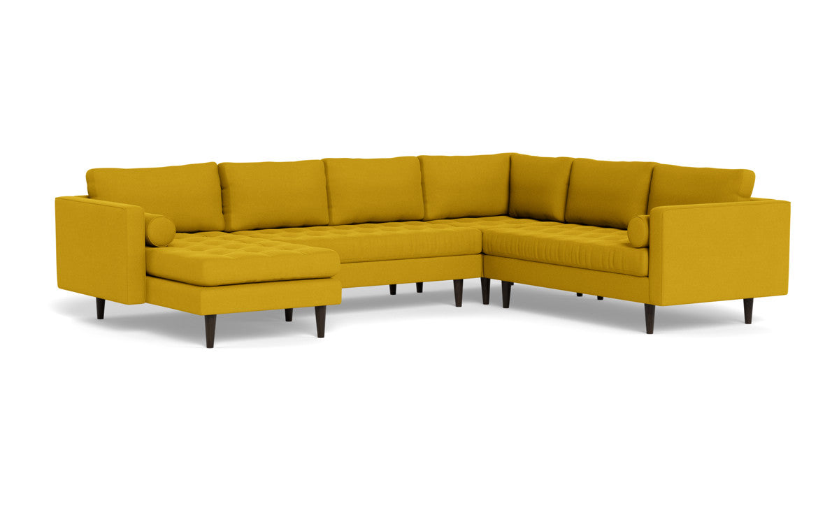 Ladybird 133 Left Chaise Corner Sectional Sofa - Modern L-Shaped Couch for Living Room, Family Room & Lounge Areas