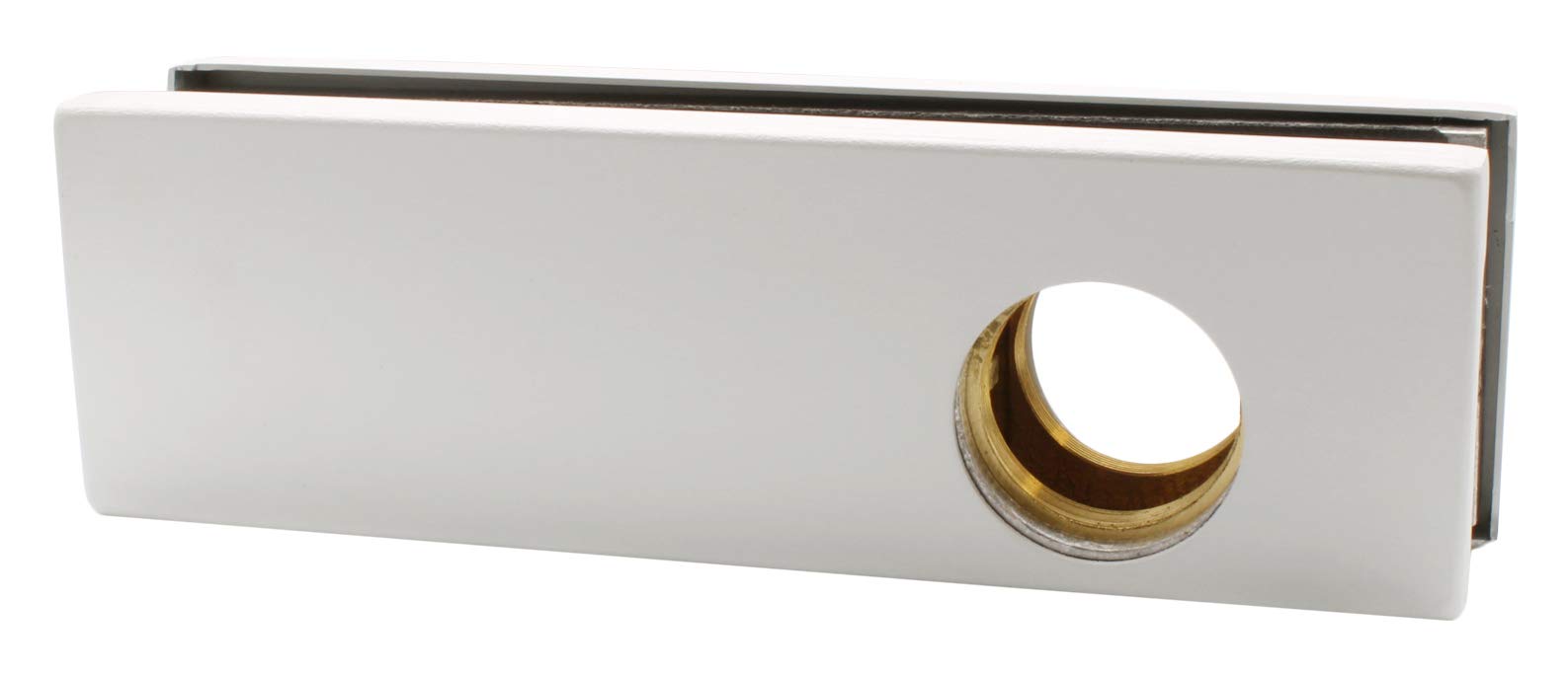 CRL AMR205BS Brushed Stainless Steel Patch Lock - AMR Series for Secure Door & Window Installation | Ideal for Commercial & Residential Use