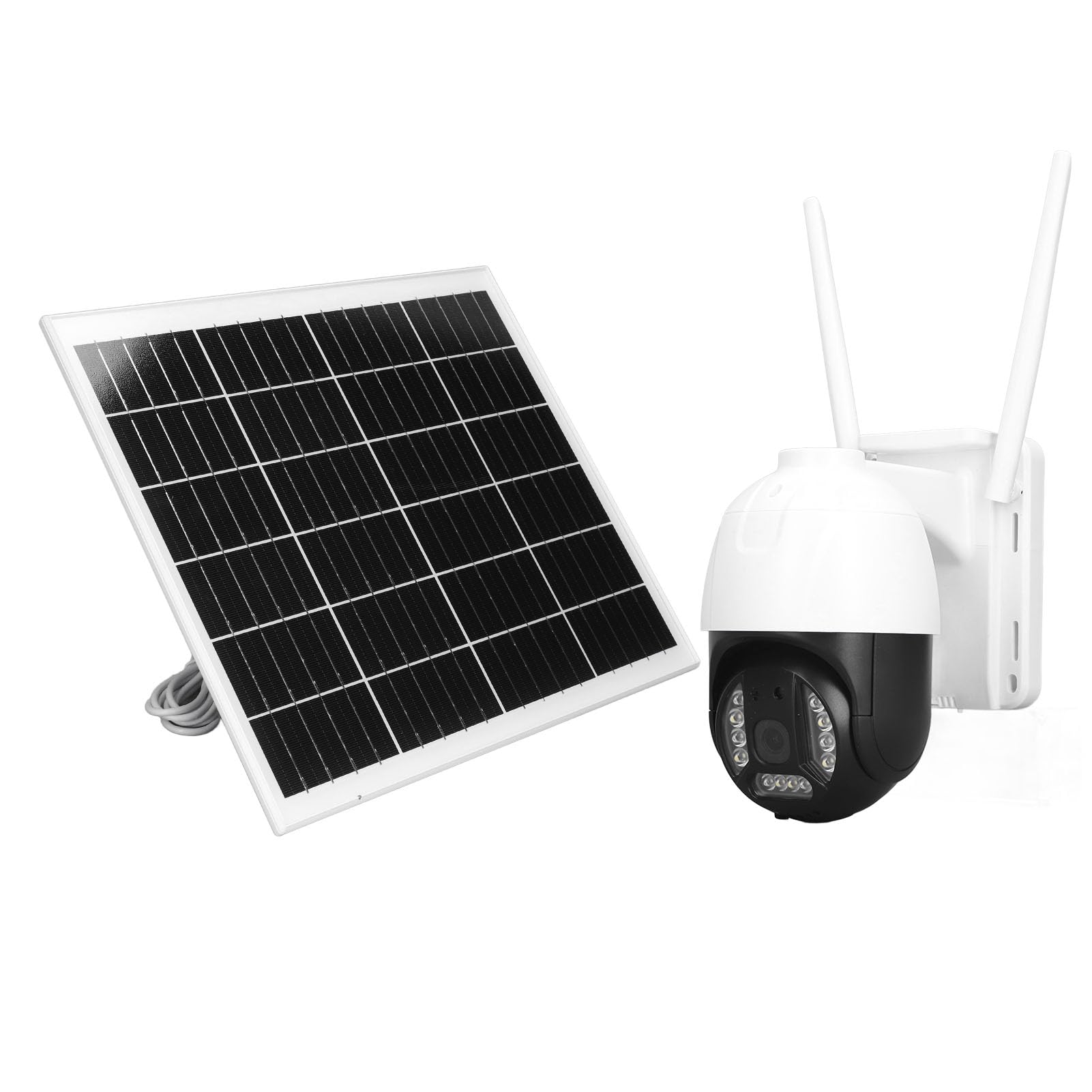 4G 4MP Outdoor Security Camera with Color Night Vision & Human Detection - Wireless Home Surveillance for Yard, Garage, and Front Door Protection