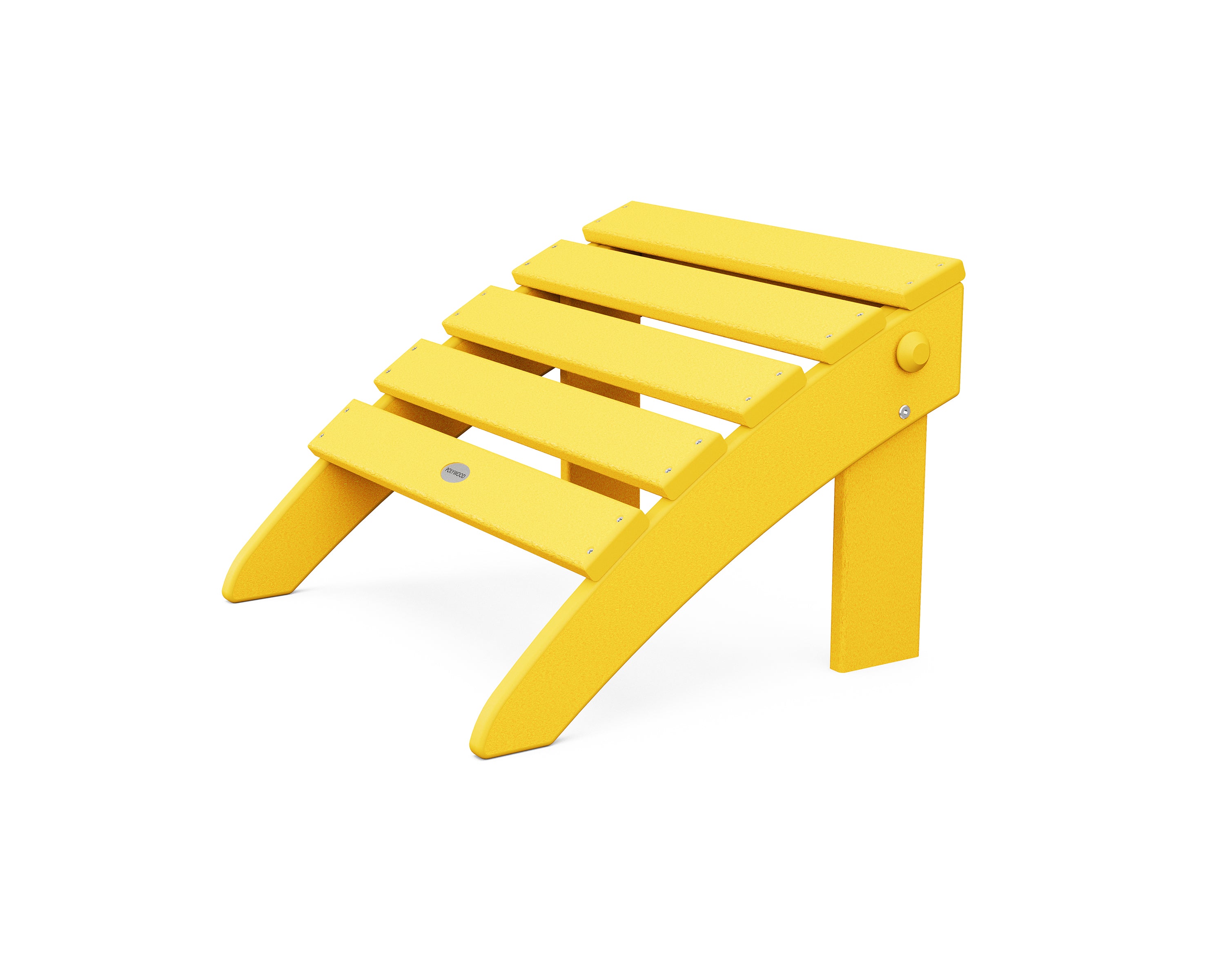 POLYWOOD Classic Adirondack Folding Ottoman - Weather-Resistant Outdoor Furniture for Patio, Garden & Poolside Use