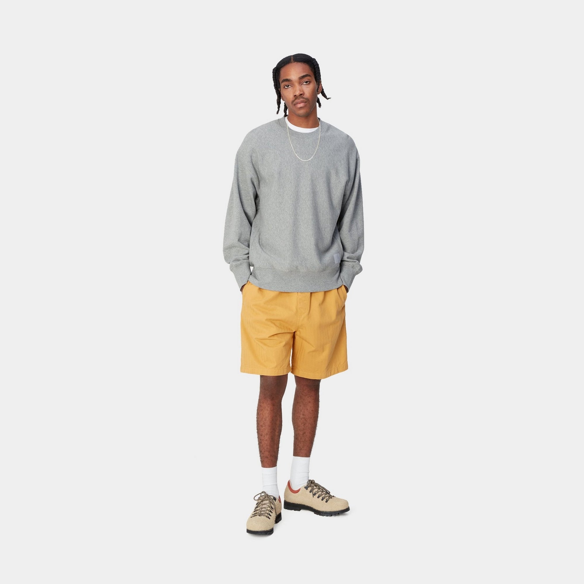 Premium Dawson Sweatshirt for Men & Women - Soft Grey Heather Pullover | Cozy Casual Wear for Fall & Winter
