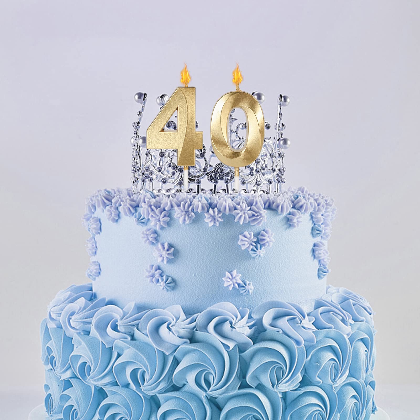Gold 100th Birthday Candles for Cakes & Cupcakes - Number 100 Cake Topper for Anniversary, Wedding & Party Decorations - Perfect for Milestone Celebrations and Festive Dessert Displays