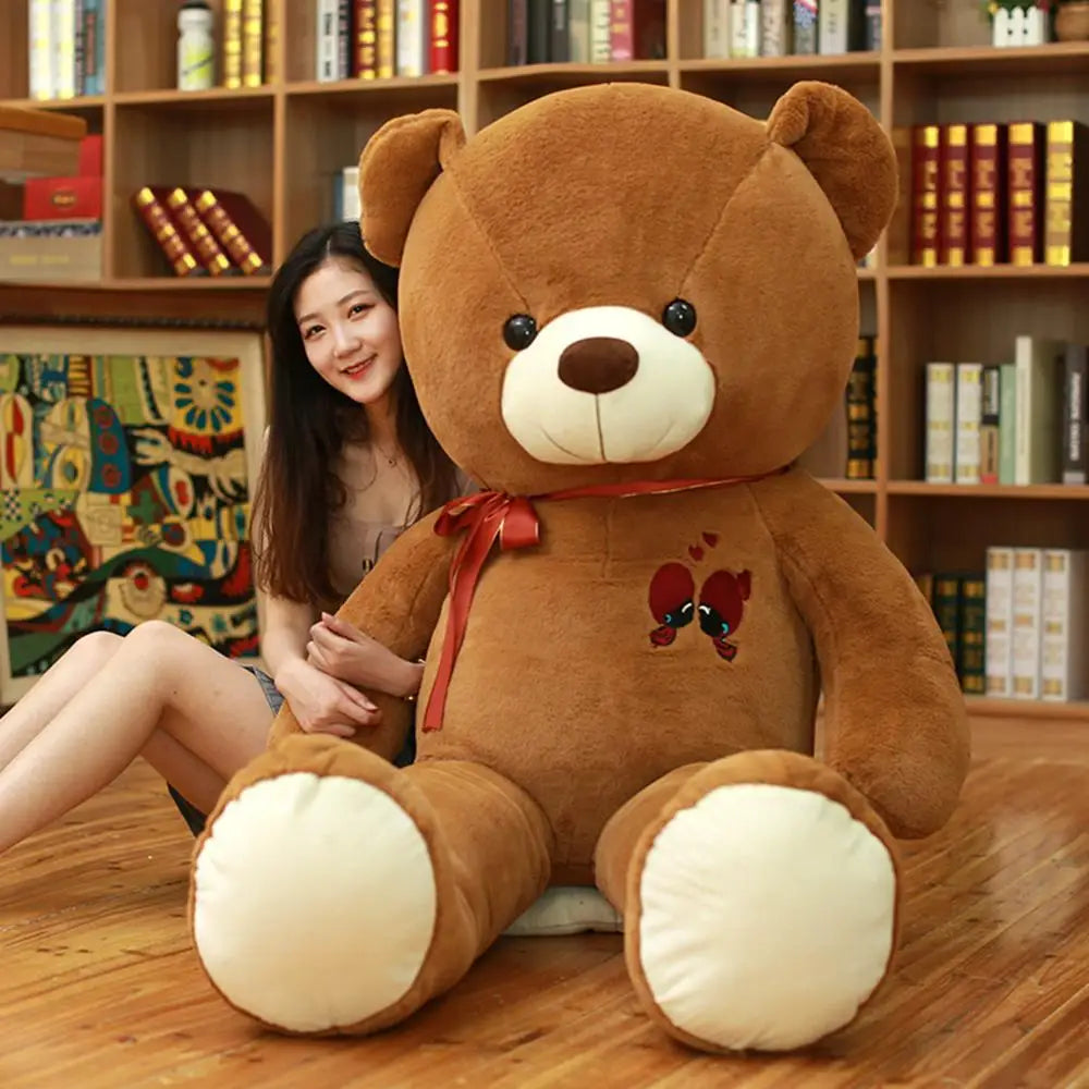 60-100CM Large Teddy Bear Plush Toy - Soft Giant Stuffed Animal Doll for Kids, Birthday Gift for Girlfriend, Valentine's Day Present - Perfect for Cuddling, Nursery Decor, and Special Occasions