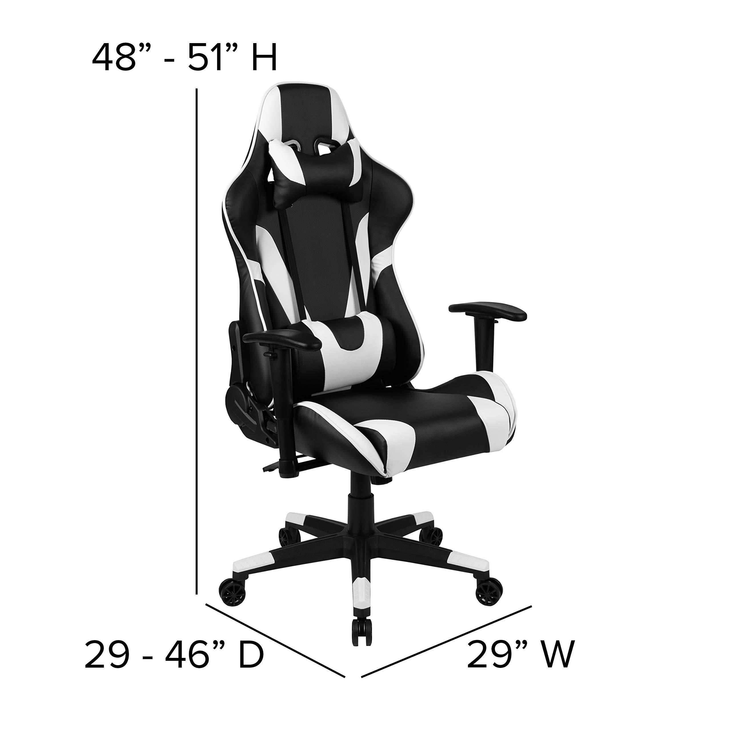 Premium Black Gaming Desk & Chair Set with Cup Holder, Headphone Hook & Monitor Stand - Ergonomic PC Gaming Setup for Streamers & Esports Players