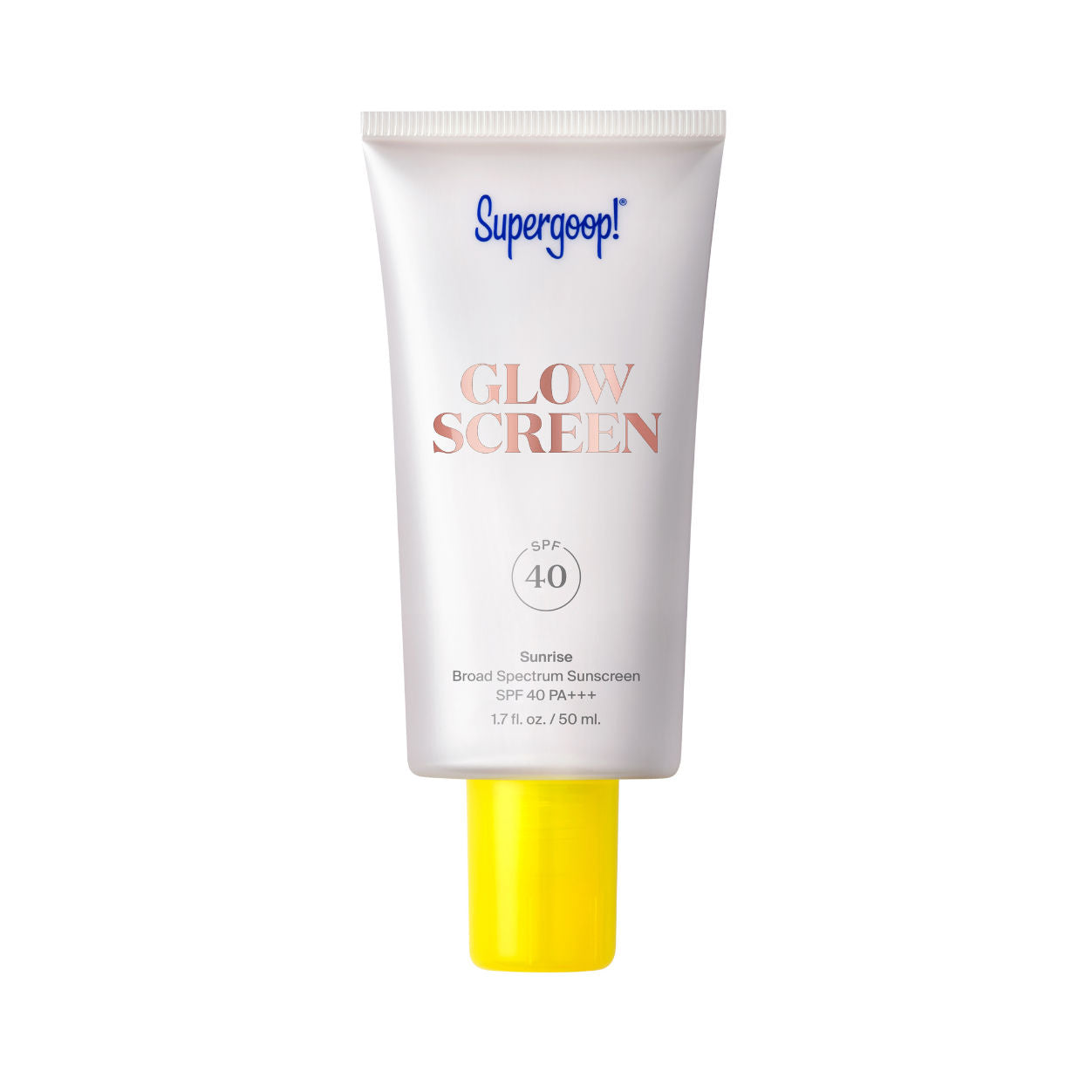 Supergoop! Glowscreen SPF 40 Hydrating Face Sunscreen with Dewy Finish - Broad Spectrum UVA/UVB Protection, Vitamin B5 & Hyaluronic Acid - Perfect for Daily Wear Under Makeup or as a Standalone Glow Booster