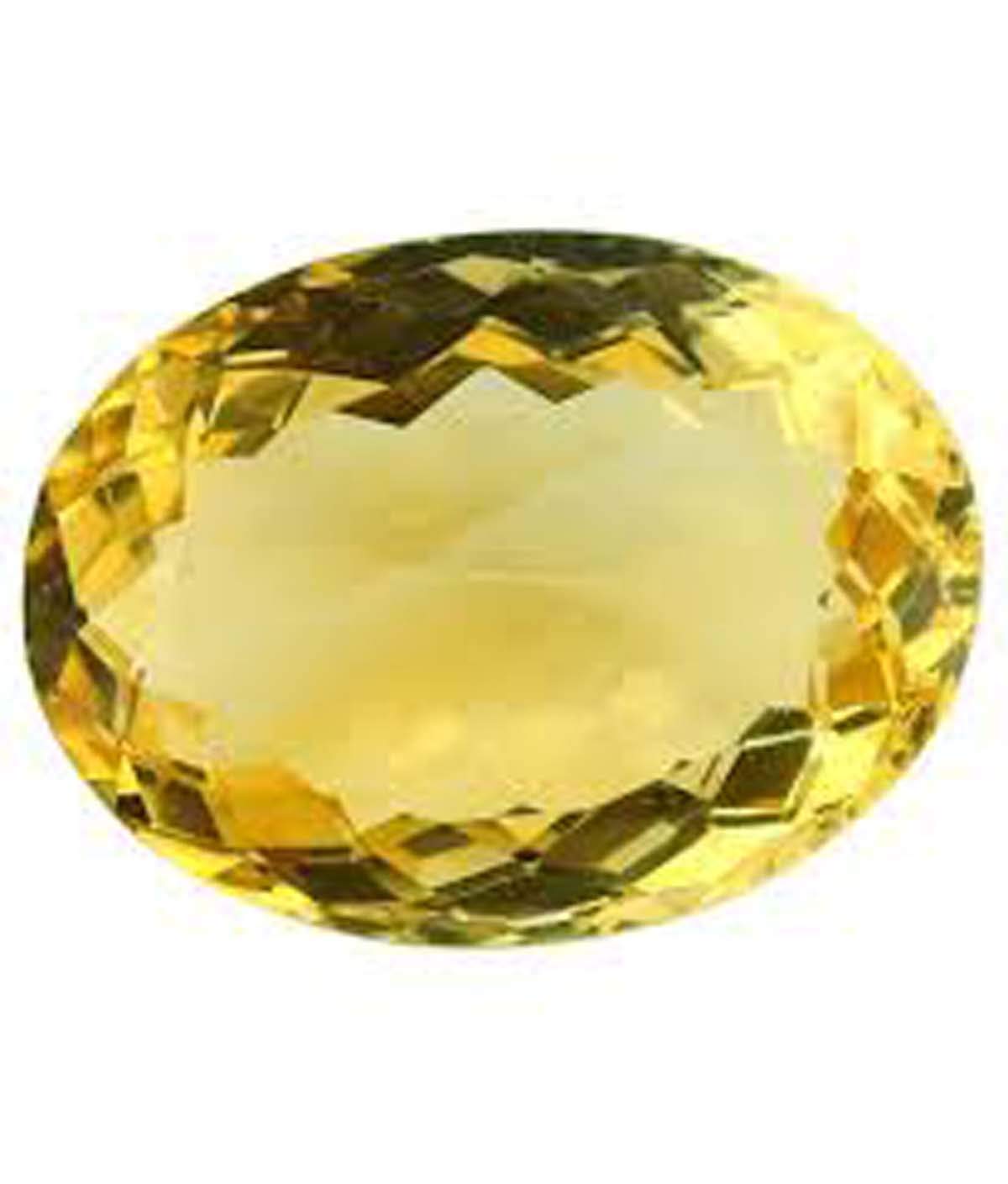 Certified Natural Citrine (Sunela) Gemstone 3.25 Ratti (2.96 Carat) with Authenticity Certificate - Ideal for Jewelry Making, Meditation & Healing Crystals - AMZNSL325