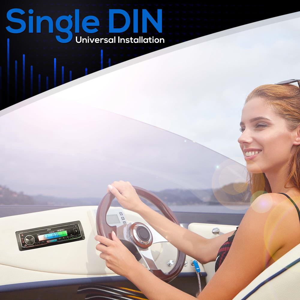 Waterproof Marine Bluetooth MP3 Radio Receiver - Wireless Audio Streaming for Boats, Yachts & Outdoor Adventures