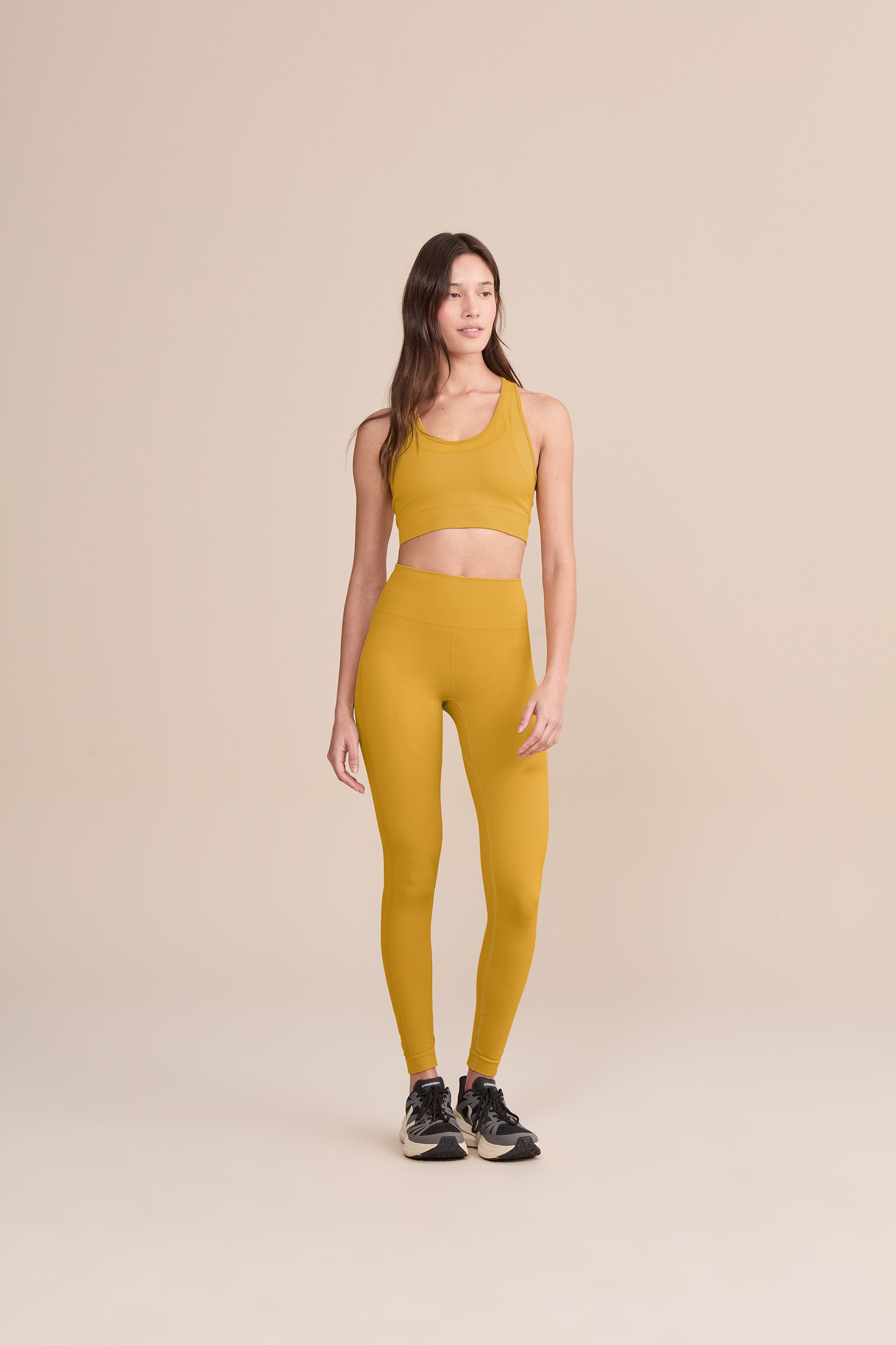 Seamless Knit Leggings for Women - High Waist Yoga Pants with Stretchy Comfort - Perfect for Workouts, Running & Lounge Wear