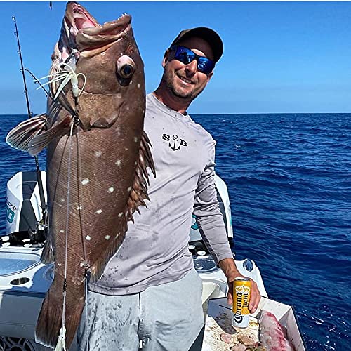 Deep Drop Glow Sleeve Fishing Rig Bundle - 3 Rigs, 2 LED Deep Drop Lights, 2 Heavy Deep Drop Weights for Offshore Bottom Fishing at Night