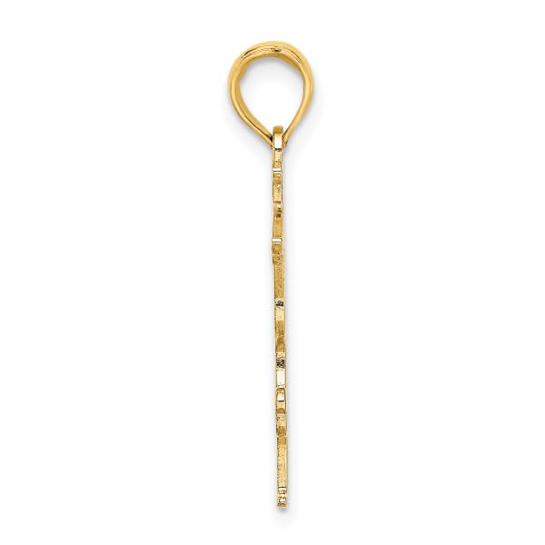 14K Solid Yellow Gold Gymnast Necklace - Elegant Gymnastics Charm Pendant for Athletes & Dance Lovers - Perfect Gift for Sports Enthusiasts & Cheerleaders
