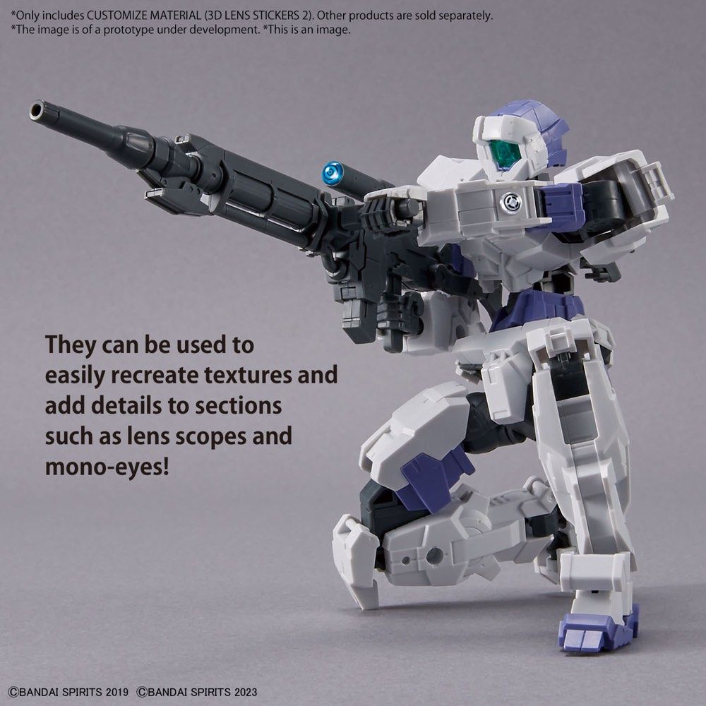 Bandai 30 Minutes Missions 30MM HG Gundam 1/144 Custom Model Kit with 3D Lens Stickers - Perfect for Gundam Model Building & Customization Projects