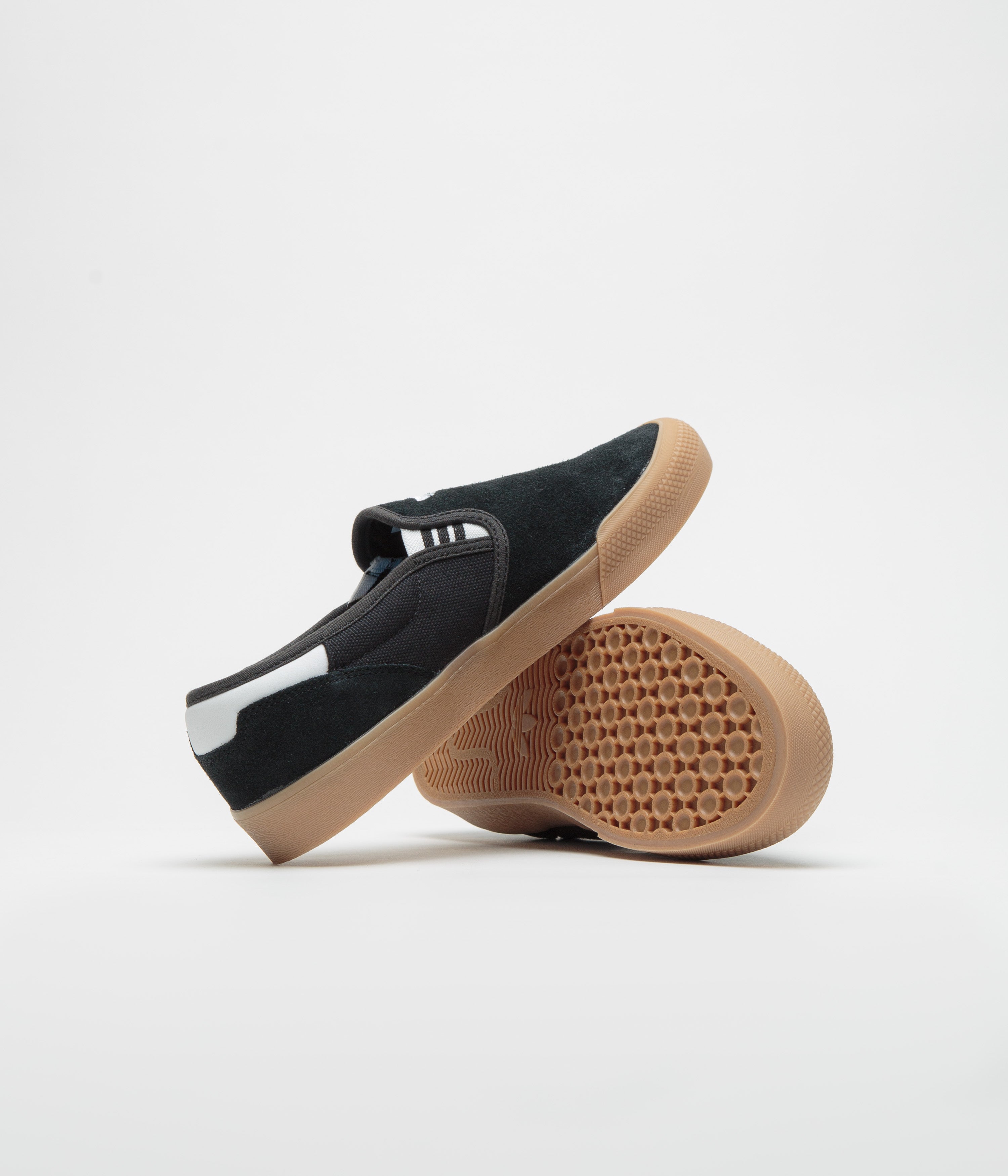 Adidas Shmoofoil Slip-On Shoes for Men & Women - Core Black/FTWR White/Gum4 - Comfortable Casual Sneakers for Walking, Running & Everyday Wear