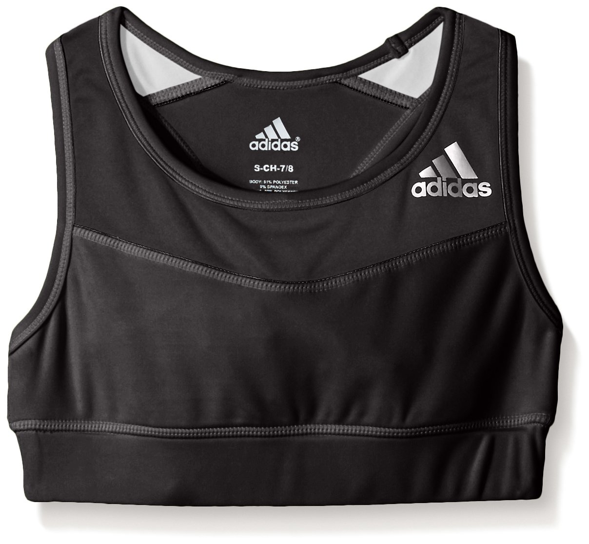 adidas Girls' Sports Bra - Breathable Workout Top for Running, Yoga & Gym - Comfortable Support for Active Teens & Kids