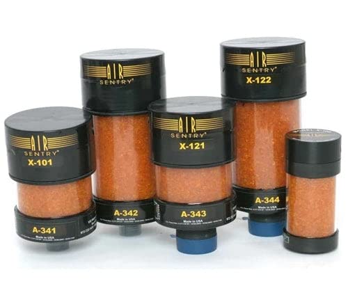 Air Sentry X-102 Desiccant Breather - Moisture Absorbing Filter for Transformers & Hydraulic Systems | Industrial Equipment Protection | Prevent Rust & Contamination in Harsh Environments