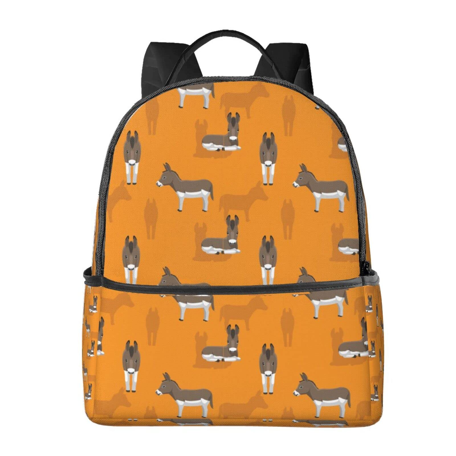 Funny Cartoon Donkey Laptop Backpack - Adjustable School Bag for Women & Men, Durable Travel Hiking Backpack for Teens & Adults - Perfect for School, Work, Camping and Outdoor Adventures