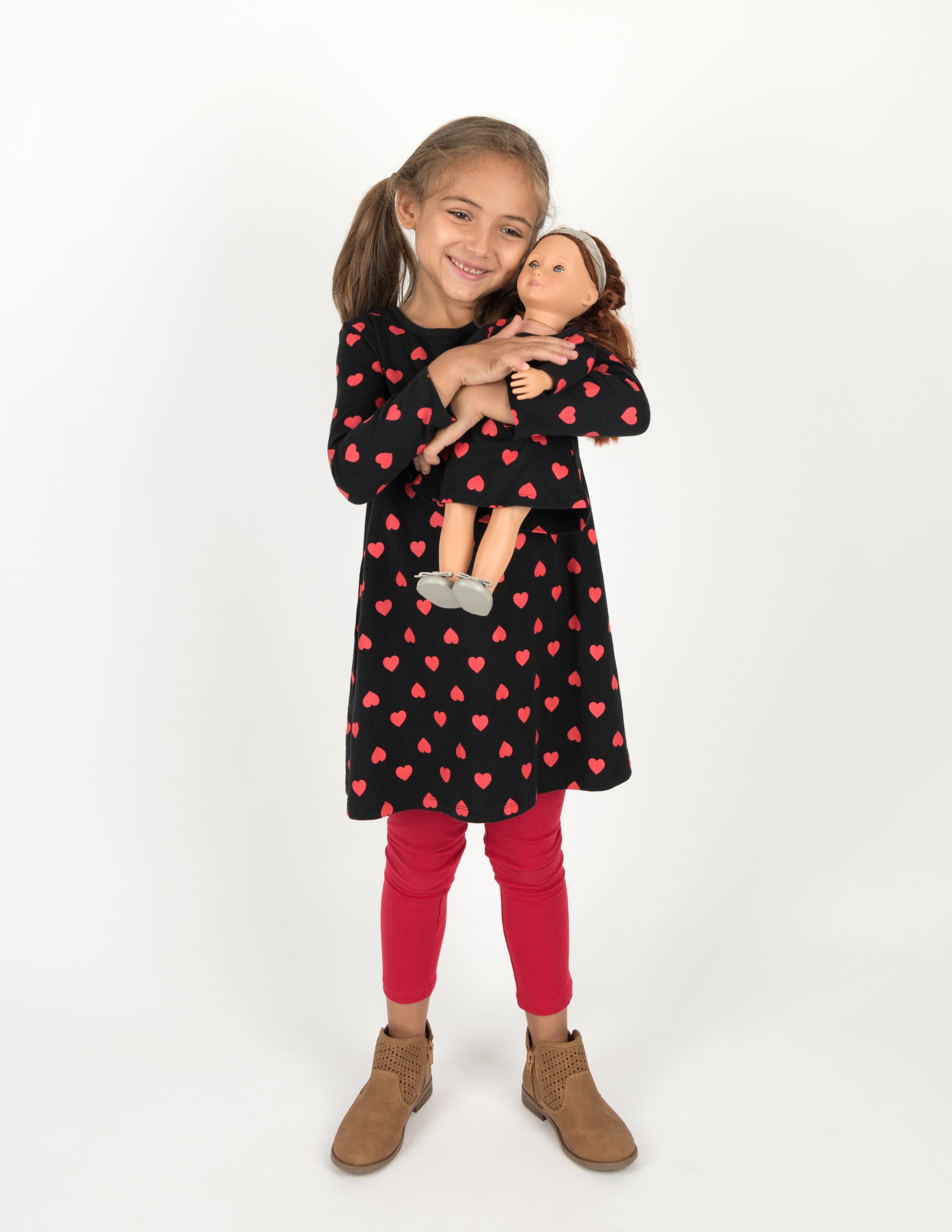 Hearts Matching Family Pajama Set - Cozy Christmas Pajamas for Family Photos & Holiday Gatherings