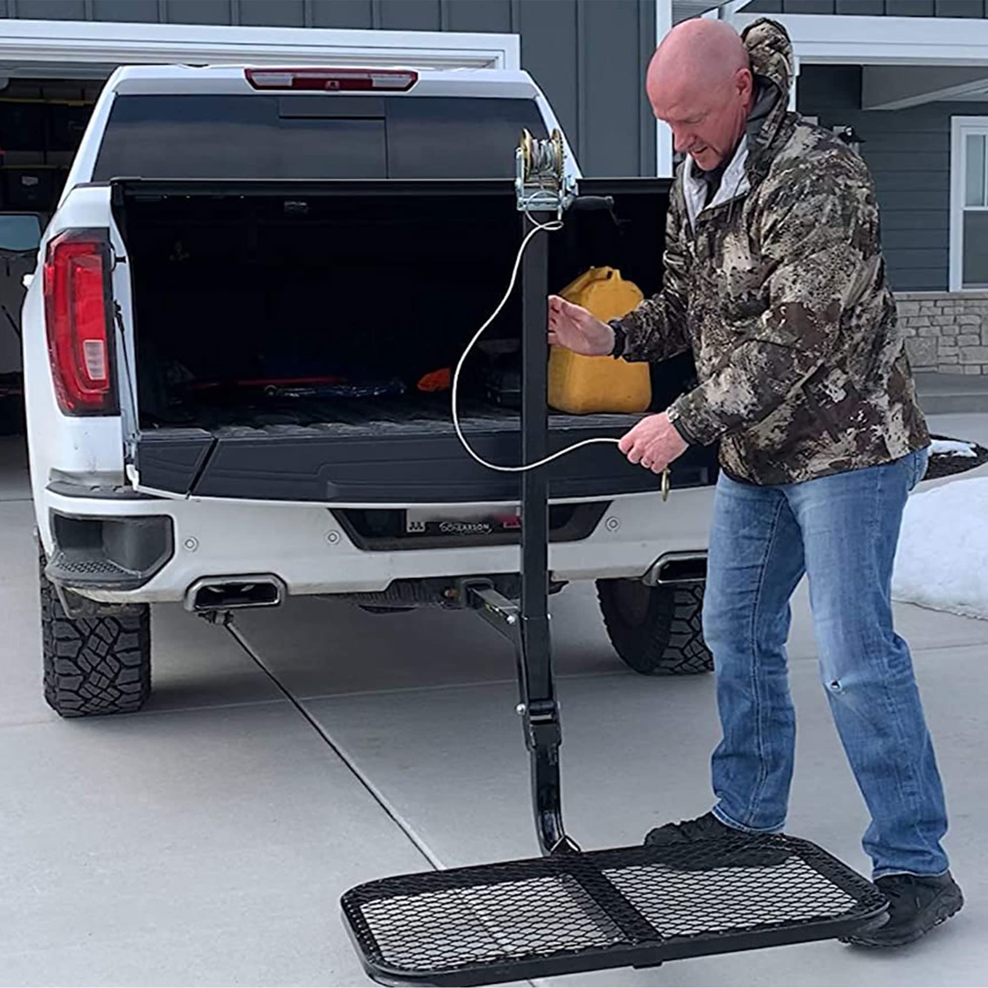 Viking Solutions SwiveLift - Heavy Duty Foldable Hitch Mounted Game Hoist System for Deer, Elk & Big Game Hunting | Portable & Lightweight Lifting Tool for Truck, ATV & Field Dressing