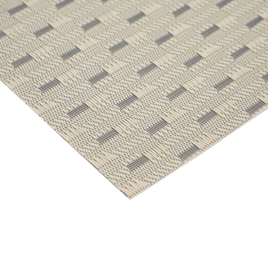 Restaurantware Speculo 16x12 Inch Woven Vinyl Placemats Set of 6 - Stain-Resistant, Easy Clean Rectangle Table Mats for Dining Room, Kitchen, Restaurant & Home Decor | Perfect for Everyday Meals, Dinner Parties & Holiday Gatherings