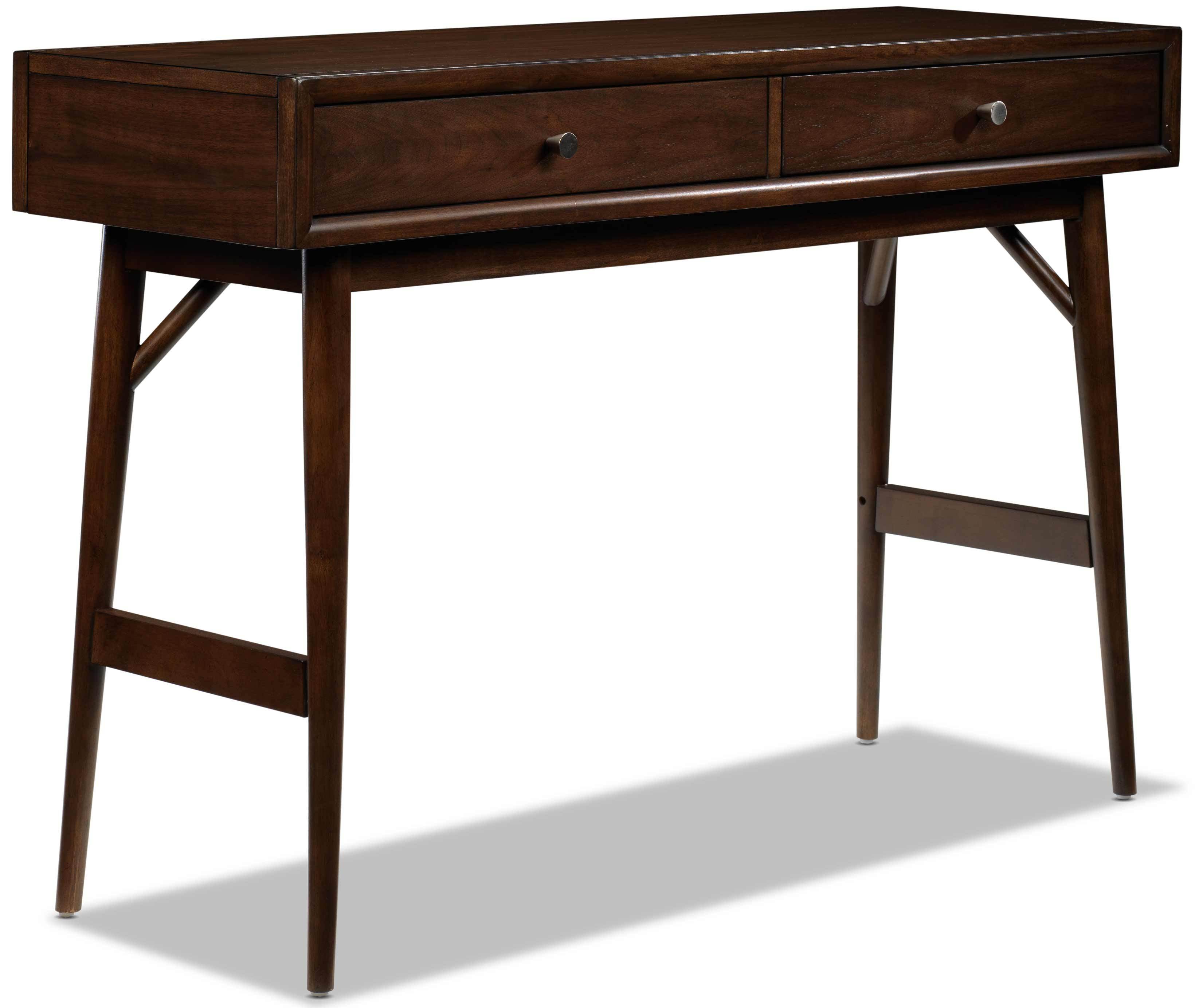 Boyton 48 Inch Sofa Table in Walnut Finish - Perfect for Living Room, Entryway or Behind Couch Console Table