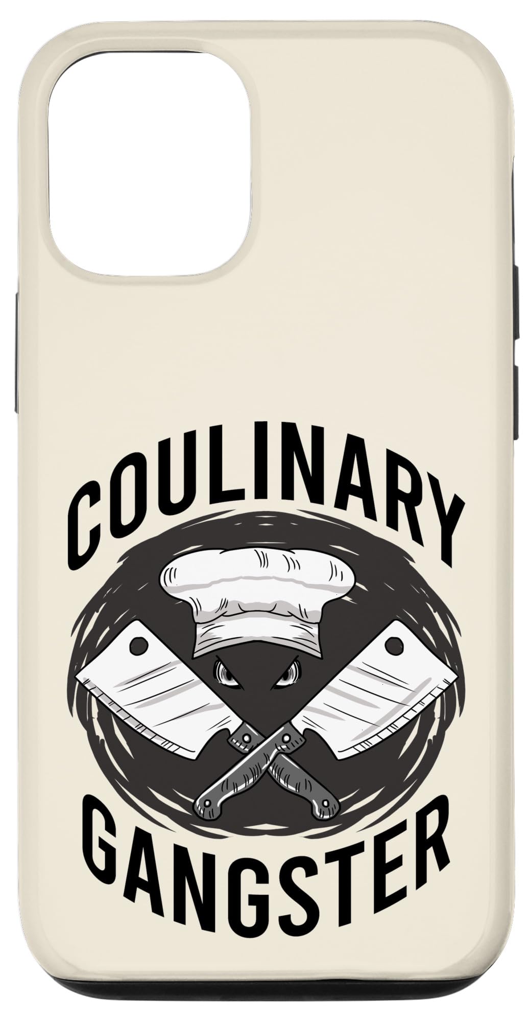 iPhone 12/12 Pro Case - Vintage Chef Hat & Kitchen Knives Design - Perfect Cooking Gift for Chefs & Food Lovers - Durable Protective Phone Cover for Kitchen, Cooking Class & Culinary Enthusiasts