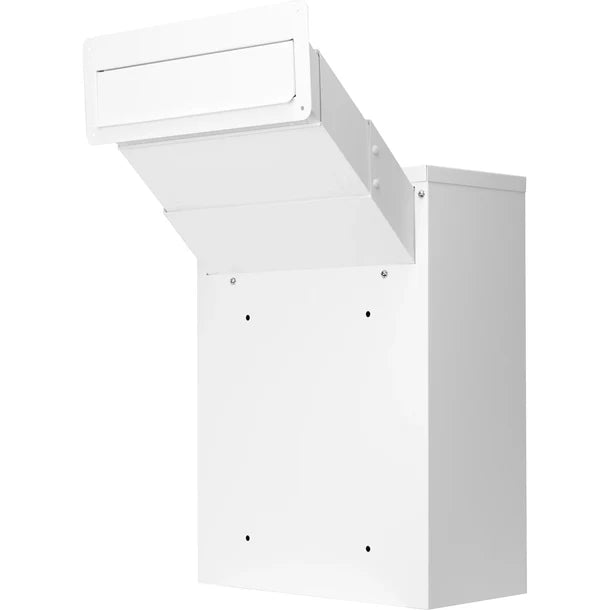 Barska CB13954 Secure Through The Wall Mail Drop Box with Adjustable Chute - Perfect for Home, Office & Package Delivery Security
