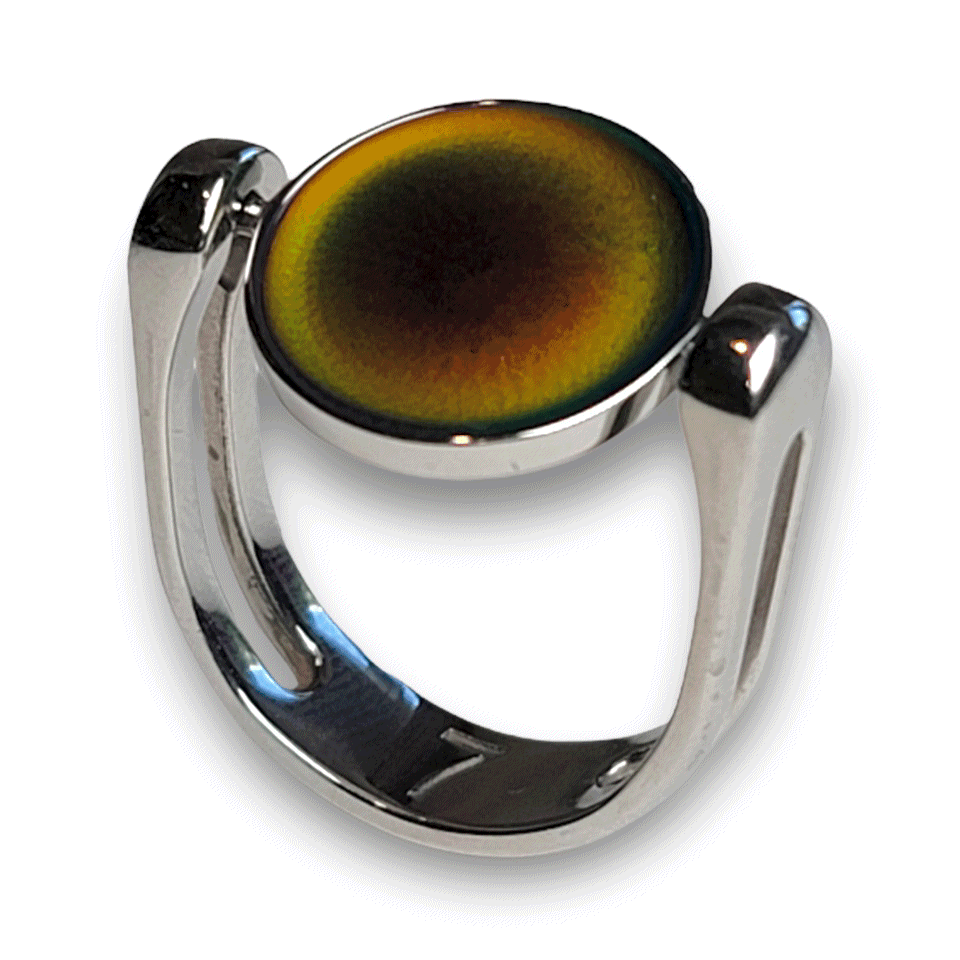 Emotional Color Changing Mood Ring - Fun & Stylish Mood Tracking Jewelry for Women & Teens - Perfect for Parties, Gifts & Self-Expression