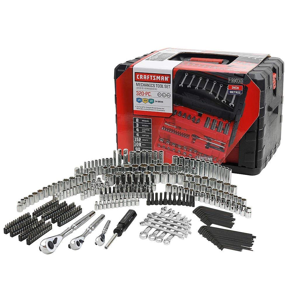 Craftsman 320-Piece Mechanic's Tool Set - Complete Professional Automotive Repair Kit for Cars, Trucks & Motorcycles | Perfect for DIY, Home Garage & Professional Mechanics