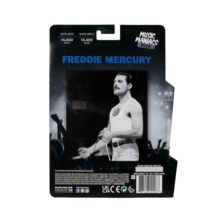 Freddie Mercury Action Figure - Limited Edition Collectible for Music Maniacs | Perfect for Queen Fans, Gift for Rock Music Lovers, Display for Home & Office Decor