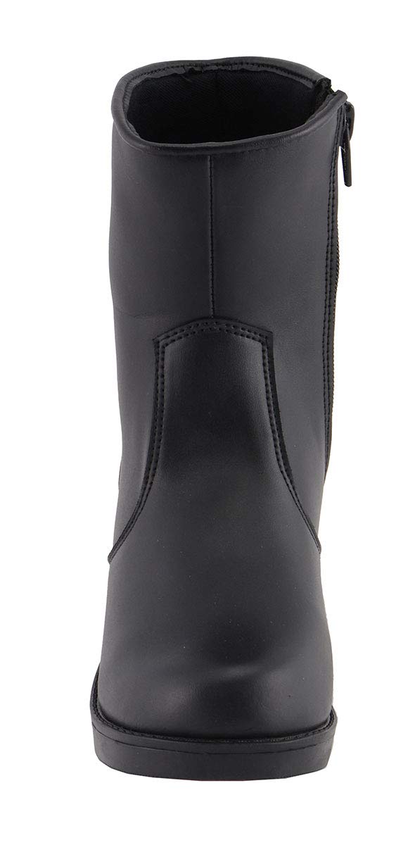 Milwaukee Leather MBL9480 Women's Premium Black Motorcycle Riding Boots - Side Zipper Fashion Boots for Bikers - Size 7 | Comfortable & Stylish for Daily Commuting & Long Rides