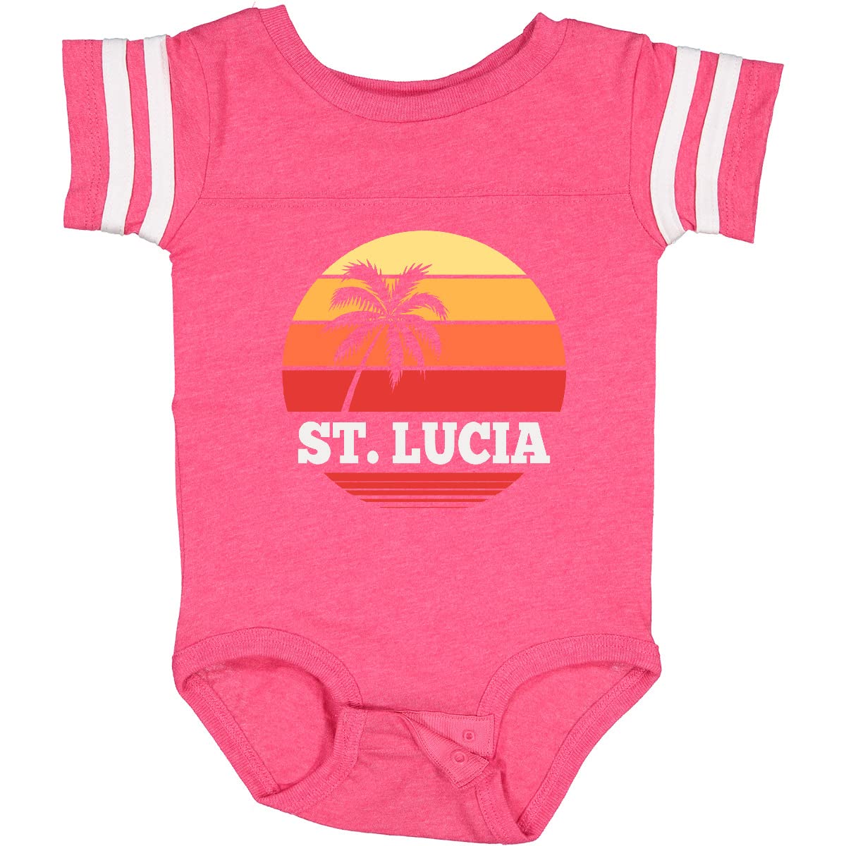 Inktastic St Lucia Vacation Travel Cruise Baby Bodysuit - Cute Tropical Outfit for Cruise, Beach & Family Photos