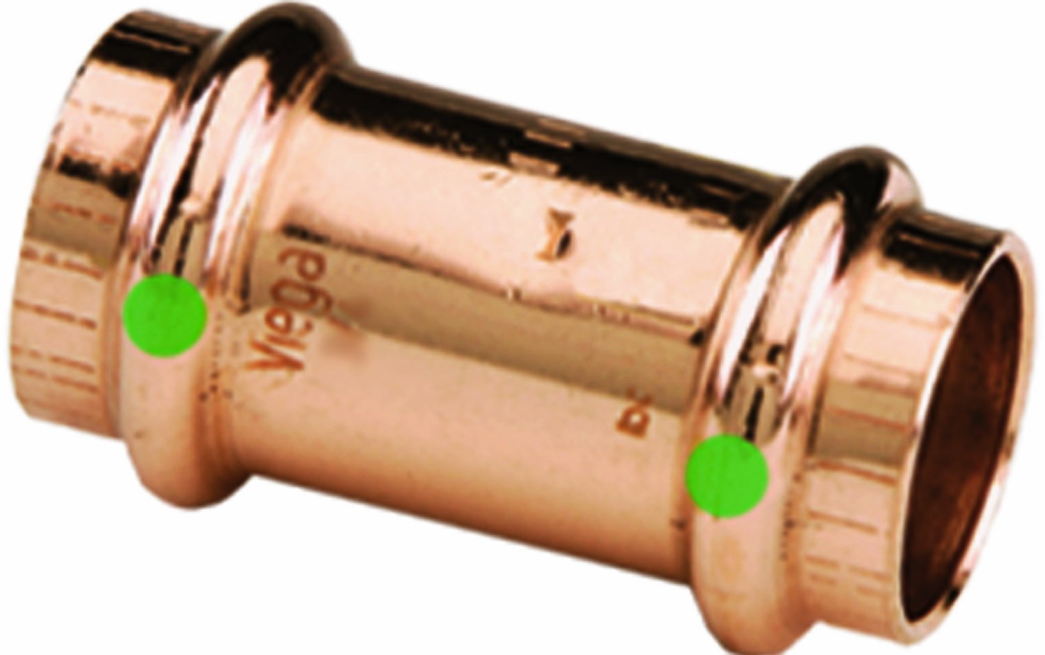 Viega 78072 ProPress Zero Lead Copper Coupling 2-Inch P x P - 25-Pack for Plumbing, HVAC & Water Supply Systems - Lead-Free, Durable & Easy Installation
