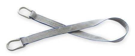 Dayton Web Sling with Steel Hardware - 2 Inch Width x 6 Feet Length (1DNG4-1) - Heavy Duty Lifting Strap for Construction, Towing & Industrial Use